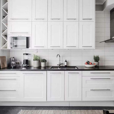 Full Wood Kitchen Cabinets with PVC Doors