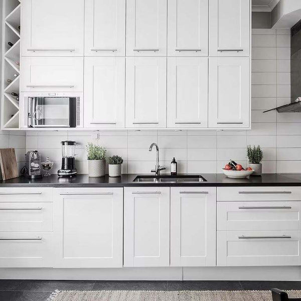 Full Wood Kitchen Cabinets with PVC Doors