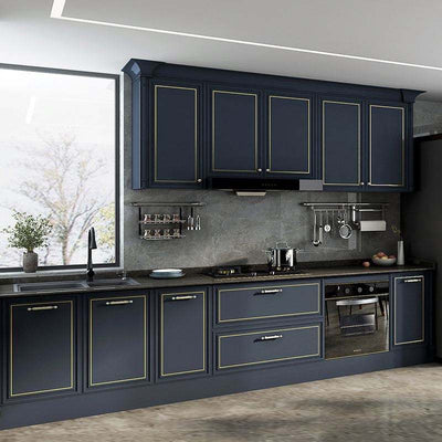 High-Gloss Fingerprint-Resistant Kitchen Cabinets