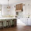 Custom White Shaker Modular Kitchen - View 2