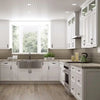 Custom White Shaker Modular Kitchen