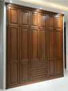 American Pastoral Red Cherry Wood Wardrobe - View 5
