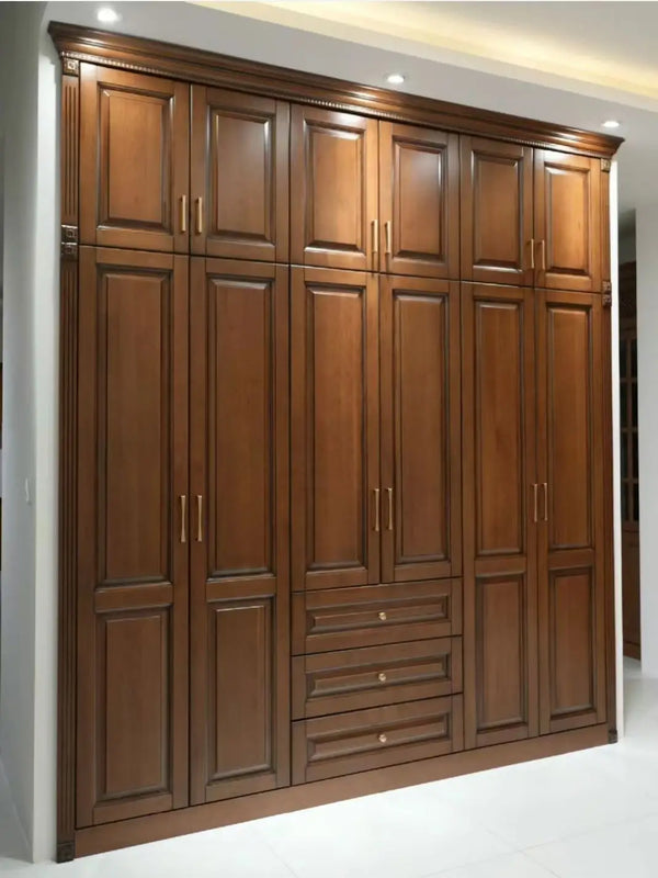 American Pastoral Red Cherry Wood Wardrobe - View 5