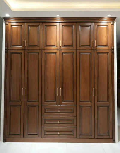 American Pastoral Red Cherry Wood Wardrobe - View 4