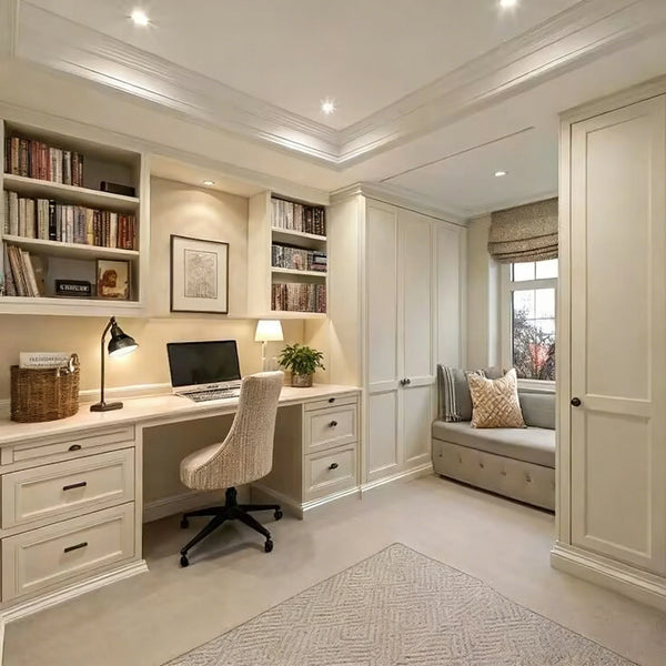 Multifunctional Wardrobe with Integrated Desk - View 2
