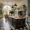 Victorian-Style Solid Wood Modular Kitchen
