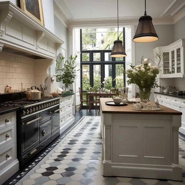 Victorian-Style Solid Wood Modular Kitchen - View 2