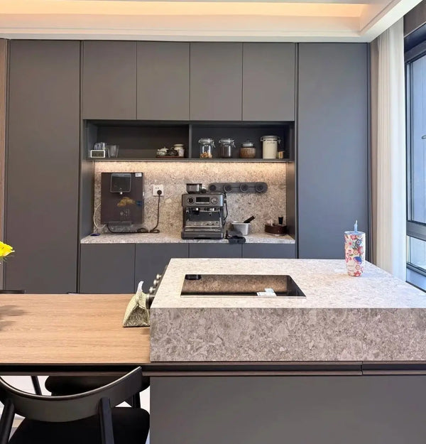 Light Luxury Kitchen Pantry and Island Cabinet System - View 2