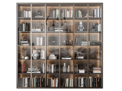 Space-Saving Modern Living Room Bookcase - View 3