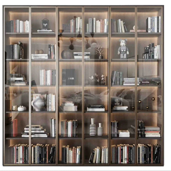 Space-Saving Modern Living Room Bookcase