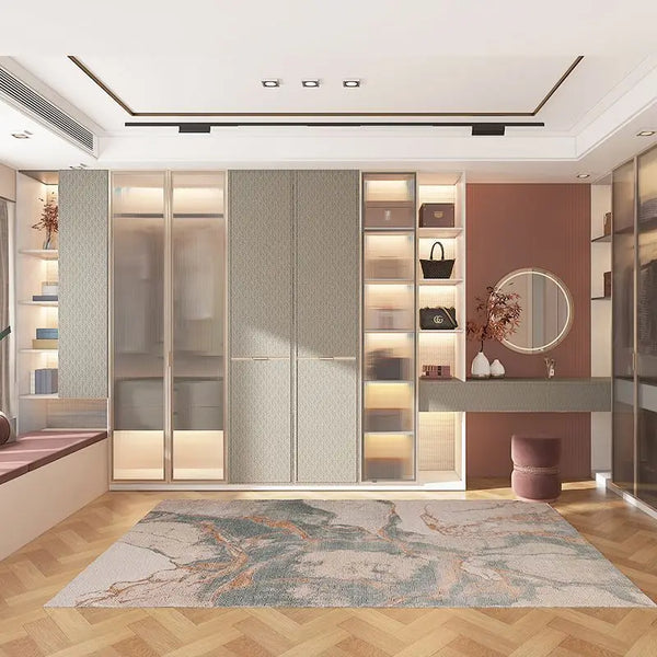 Extendable Solid Wood Bedroom Wardrobe