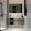 30-Inch Wall-Hung Bathroom Vanity with Mirror - View 5