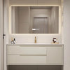30-Inch Wall-Hung Bathroom Vanity with Mirror - View 3