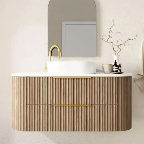 30-Inch Wall-Hung Bathroom Vanity with Mirror - View 4