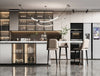 Custom Modular Kitchen with Marble Countertop - View 4
