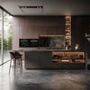 Custom Modular Kitchen with Marble Countertop - View 3
