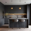 Custom Modular Kitchen with Marble Countertop - View 6