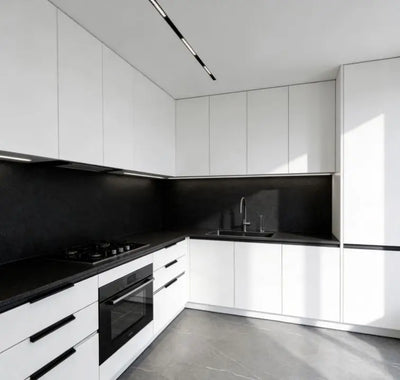 Smart Touch High-Gloss Kitchen Cabinets with LED Lighting - View 3