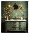 French Country Wall-Mounted Bathroom Vanity