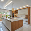 Glass-Front Fire-Resistant Modular Kitchen Cabinets - View 4