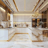 Glass-Front Fire-Resistant Modular Kitchen Cabinets