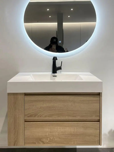Luxury Open-Shelf Wall-Hung Bathroom Vanity - View 3