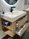 Luxury Open-Shelf Wall-Hung Bathroom Vanity - View 4
