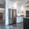 Contemporary Touch-Open Acrylic Kitchen Cabinets