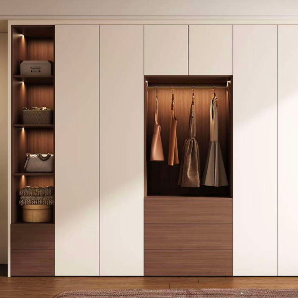 Minimalist DIY Melamine Bedroom Wardrobe