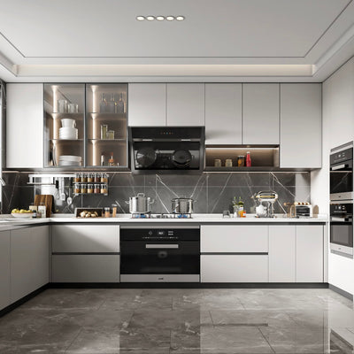 French Pine Wood Victorian Kitchen Cabinets