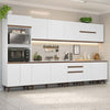 Contemporary Touch-Open Acrylic Kitchen Cabinets
