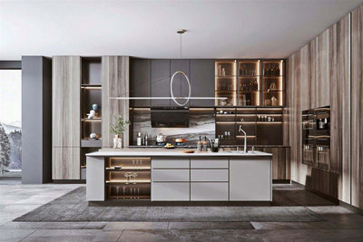 Full Modular Apartment Kitchen Cabinet Set