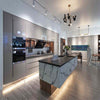 High-Gloss Solid Pine Kitchen Cabinet Set