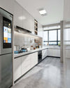 Full Modular Apartment Kitchen Cabinet Set