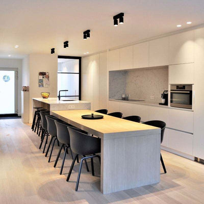 Waterproof Lacquered Kitchen Cabinets with Island