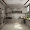 High-Gloss Solid Pine Kitchen Cabinet Set