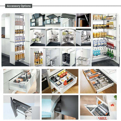 Flat-Pack Solid Wood Kitchen Cabinets with Soft-Close Drawers