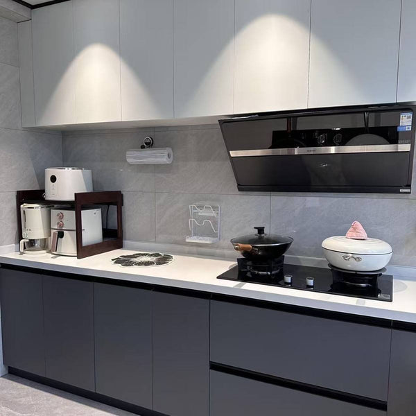 Flat-Pack Solid Wood Kitchen Cabinets with Soft-Close Drawers