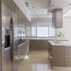 High-Gloss Solid Pine Kitchen Cabinet Set