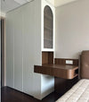 Integrated Hanging Nightstand and Wardrobe Set - View 6
