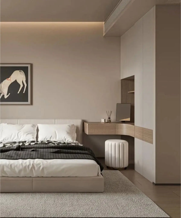 Integrated Hanging Nightstand and Wardrobe Set - View 3