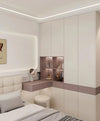 Integrated Hanging Nightstand and Wardrobe Set - View 2