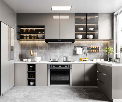 Full Modular Apartment Kitchen Cabinet Set