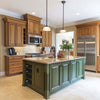 Contemporary Touch-Open Acrylic Kitchen Cabinets