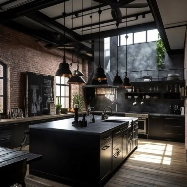 Industrial-Style Custom Modular Kitchen Cabinet System - View 4