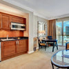 Compact Hotel Mini Kitchen Cabinet Set