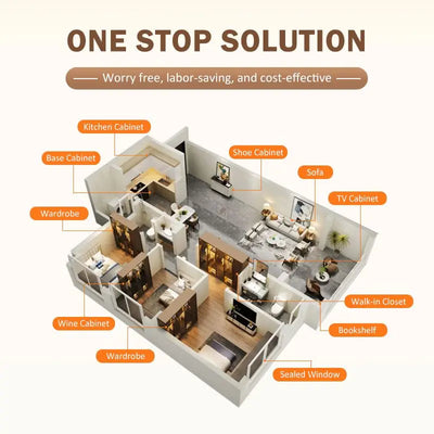 Turnkey Whole-Home Solid Wood Cabinet System - View 6