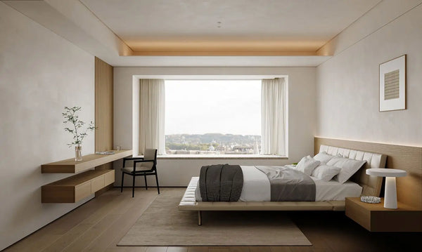 Luxury Hotel Tatami Bed and Wardrobe Set - View 4