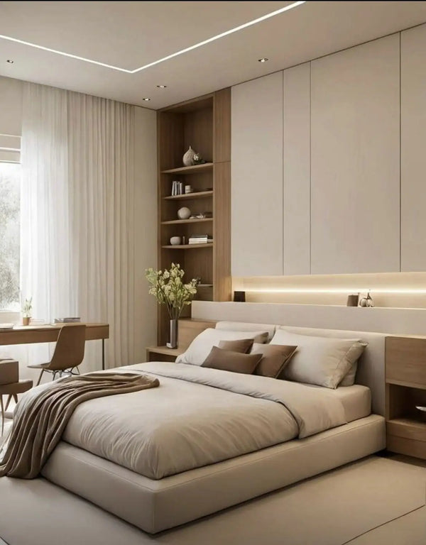Luxury Hotel Tatami Bed and Wardrobe Set - View 2