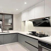 Luxury Modular Kitchen with Built-In Coffee Station - View 4